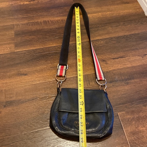 TED BAKER DARCELL AMALI BLACK PEBBLE LEATHER CROSSBODY SADDLE BAG HANDBAG - Picture 5 of 16